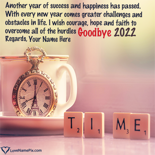 Goodbye 2022 Welcome 2023 Quotes With Name