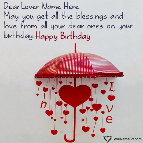 Happy Birthday Messages For Lover With Name