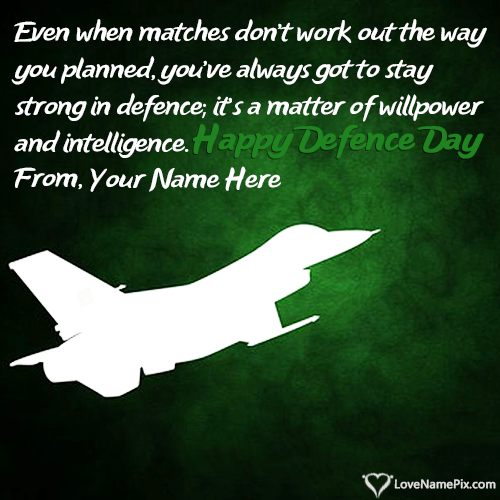 Happy Defence Day Of Pakistan With Name