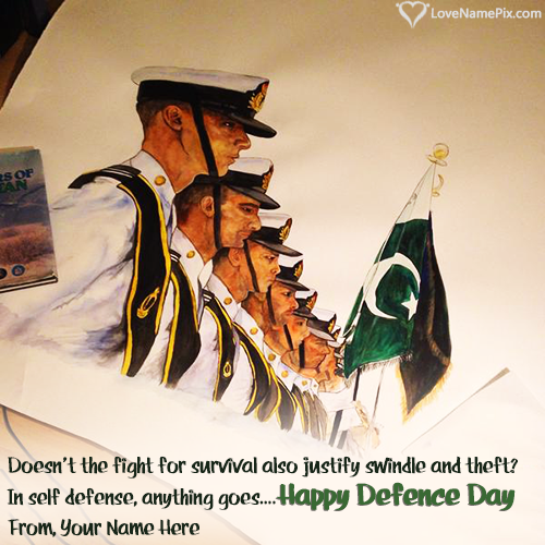 Happy Defence Day Profile Picture With Name