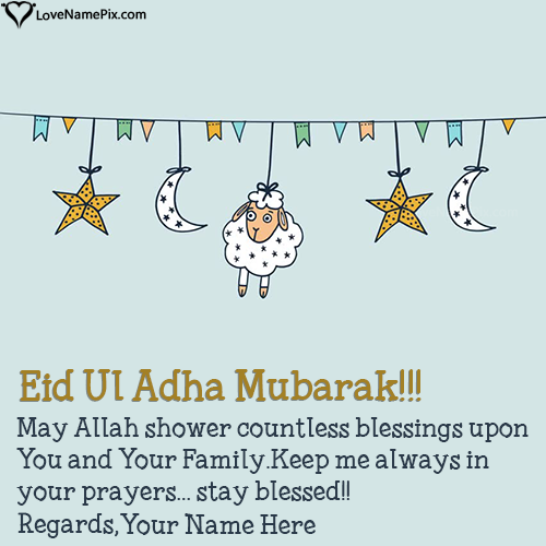 Happy Eid Ul Adha Mubarak Wishes With Name