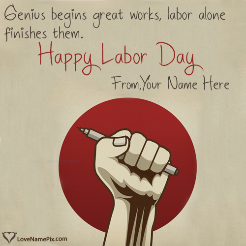 Happy Labour Day Greeting Message With Name