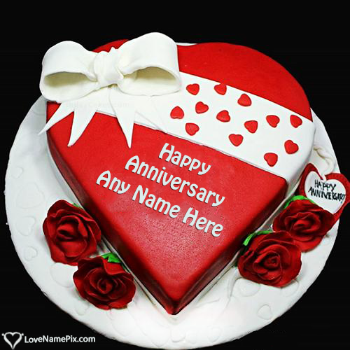 Happy Marriage Anniversary Cake With Name