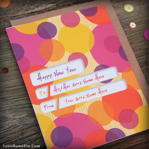 Best Happy New Year Wishes Card With Name