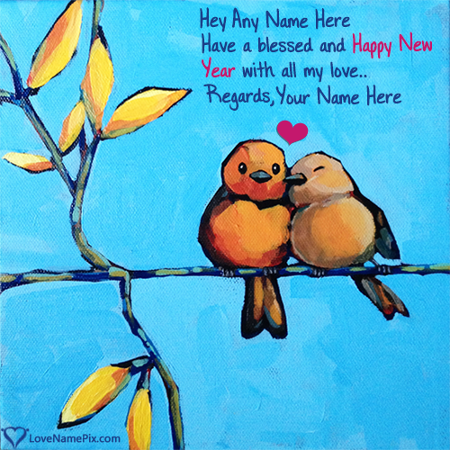Happy New Year Wishes For Lover With Name