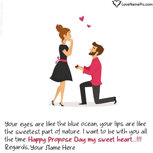 Happy Propose Day Wishes For Couple With Name