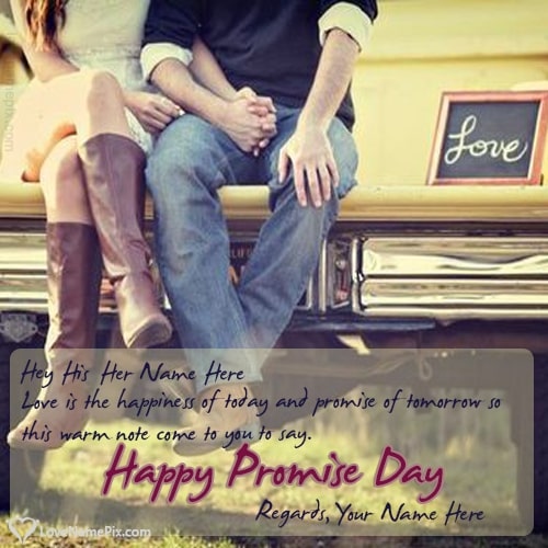 Happy Promise Day Wishes Quotes With Name
