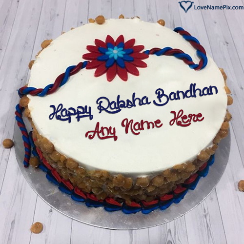 Happy Raksha Bandhan Cake Images With Name