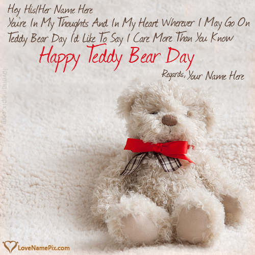 Happy Teddy Day Wishes Quotes With Name