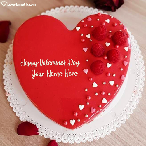 Happy Valentine Day Cake Images With Name