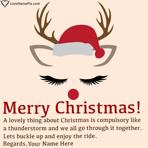 HD Merry Christmas Wishes Images Editor With Name