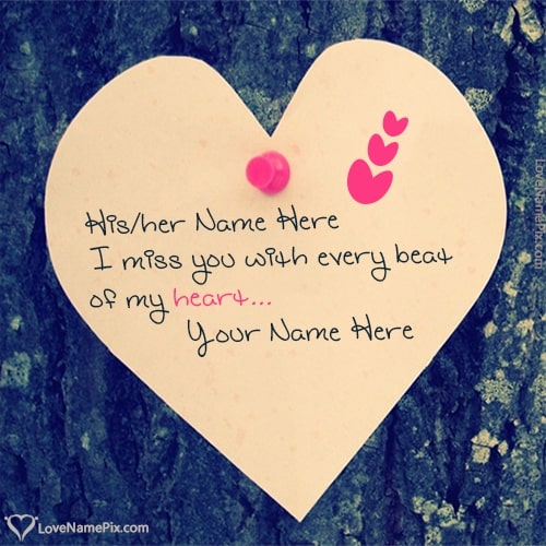 Heart Missing Images For Lover With Name