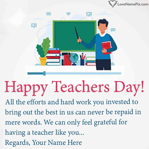 Heart Touching Teachers Day Quotes Images With Name