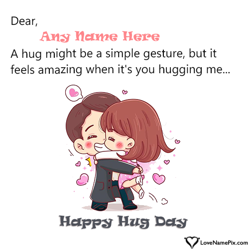 Hug Day Quotes For Friends With Name