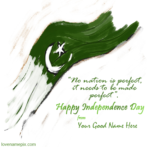Independence Day Pakistan With Name