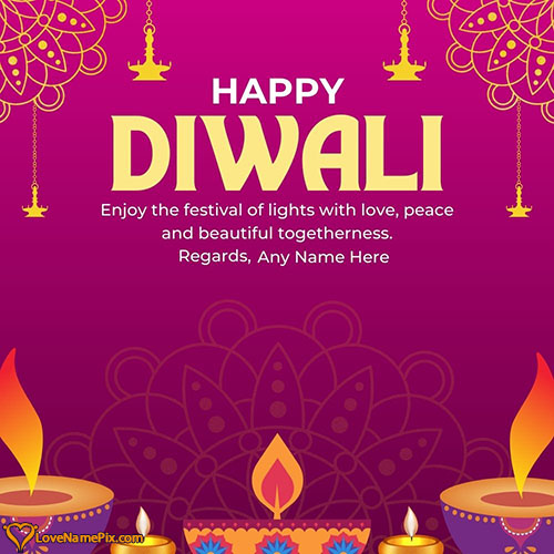 Inspirational Happy Diwali Quotes in English Images With Name