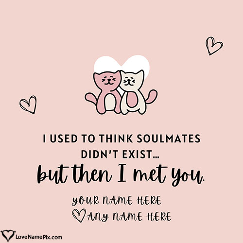 Mix Name for Couple on Cute Love Image Free With Name