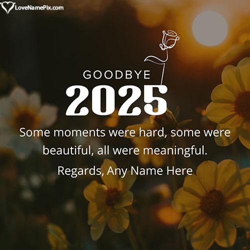 Most Inspirational Goodbye 2025 Quotes Wishes With Name