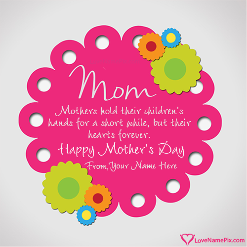 Mothers Day Wishes Cards With Name