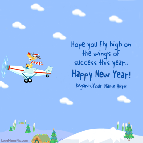 Happy New Year Best Wishes Cards With Name