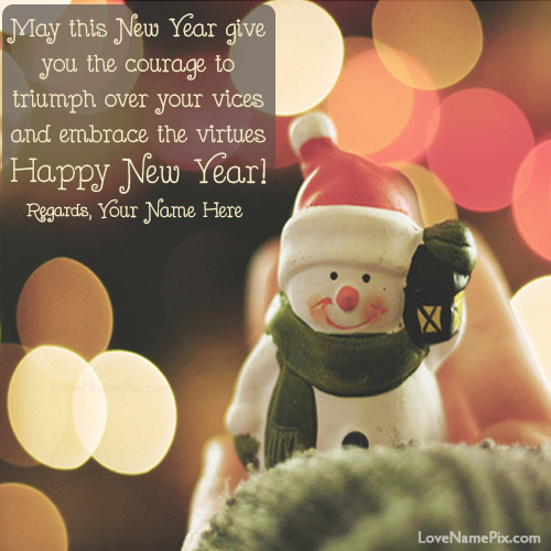 Happy New Year Greetings Wallpapers With Name