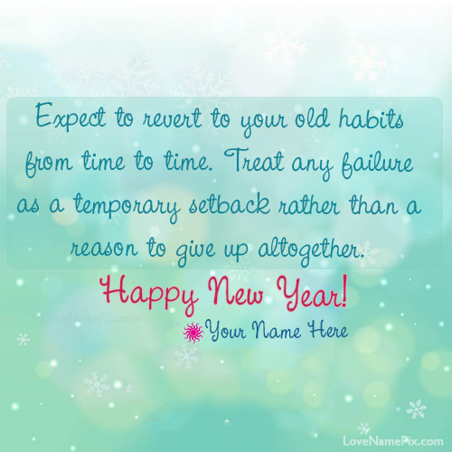 Best New Year Resolution Quotes With Name