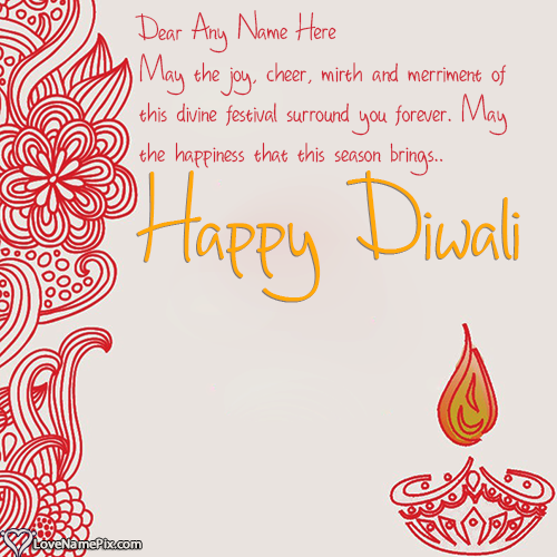 Online Diwali Wishes Images Maker With Name