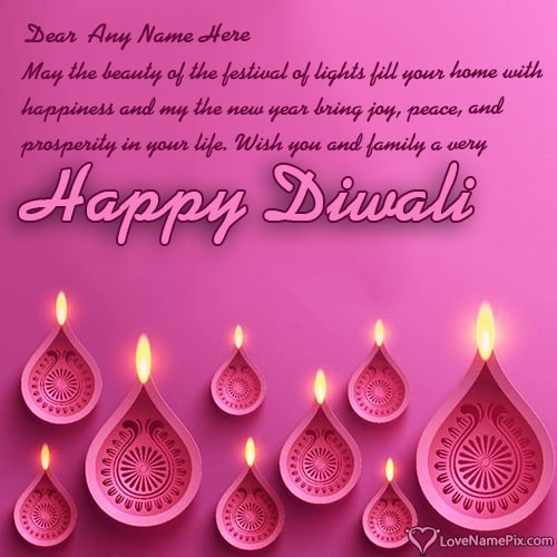 Online Edit Diwali Greeting Images With Name