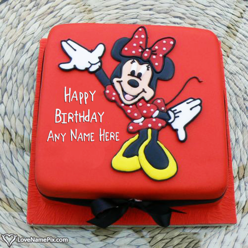 Online Editor For Cartoon Birthday Cake With Name