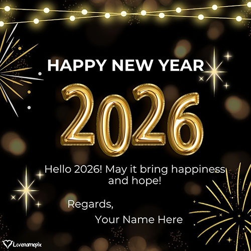 Online Happy New Year Wishes For Friends And Family Free Download With Name