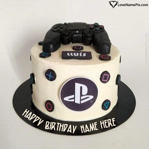 PlayStation Birthday Cake Images With Name