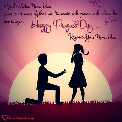 Propose Day Romantic Quotes With Name