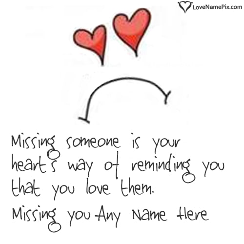 Quote On Missing Someone With Name