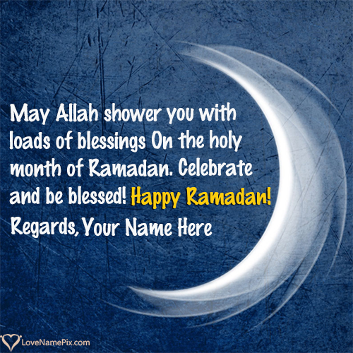 Ramadan Greetings In English With Name