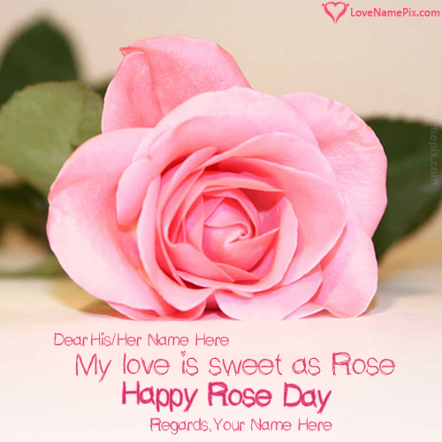 Rose Day Sweet Love Messages With Name