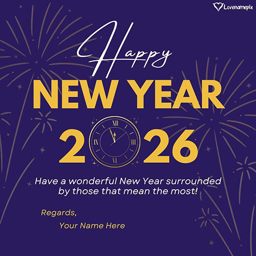Time Clock Happy New Year Quotes With Name