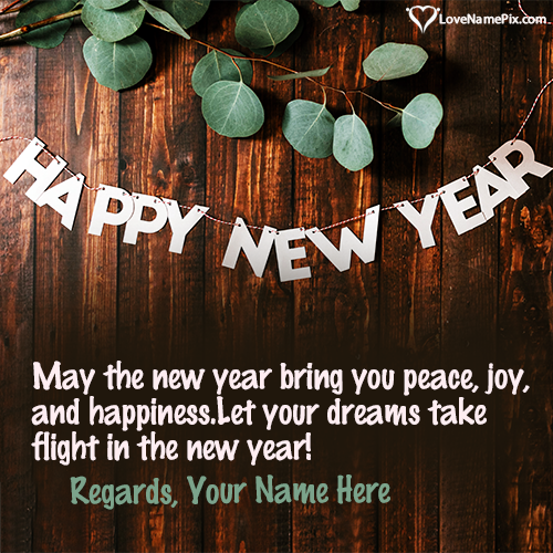 Top happy new year greeting for friends With Name