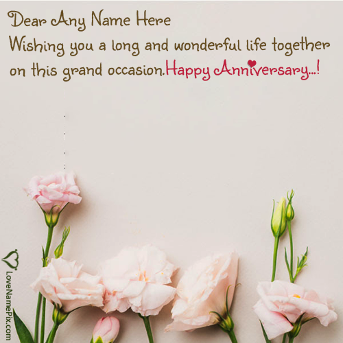 Wedding Anniversary Wishes For Friend Images With Name