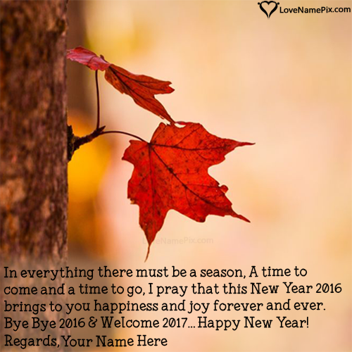 Welcome 2017 Quotes Images With Name